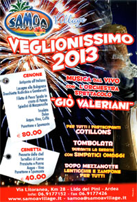 Veglione Capodanno Lido dei Pini